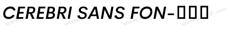 CEREBRI SANS FON字体转换